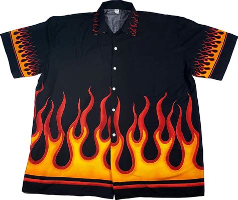 bowling shirts flames